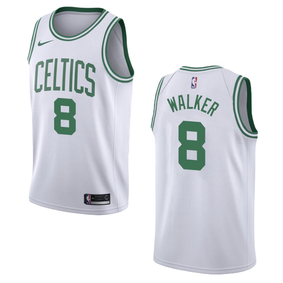 Men's Boston Celtics Kemba Walker #8 Swingman Association White Jersey 2401XDXH